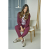 Zoso Blouse Hailey Off White Bordeaux